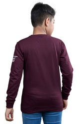 Maroon Drift Graphic Boys Sweatshirt